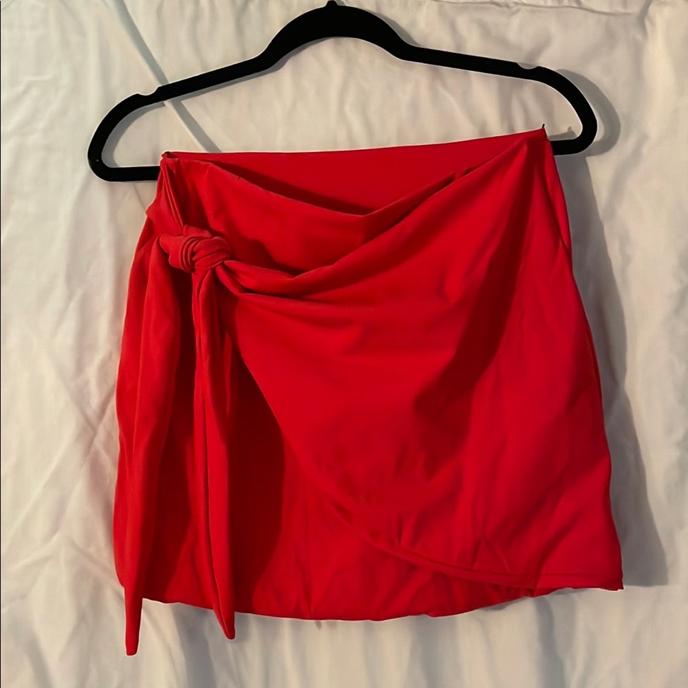 TA3 Mini Wrap Skirty- Red- Large